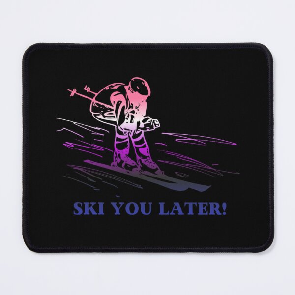 Item preview, Ski You Later, Genderfluid pride flag graphic, Skiing Winter Sports, Winter Wonderland, Skier on Snow Slopes Graphic,  designed and sold by PrideBeProud.