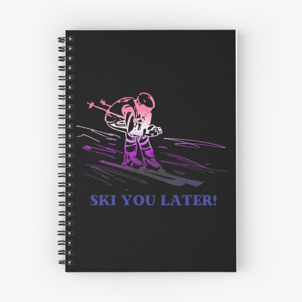 Item preview, Ski You Later, Genderfluid pride flag graphic, Skiing Winter Sports, Winter Wonderland, Skier on Snow Slopes Graphic,  designed and sold by PrideBeProud.