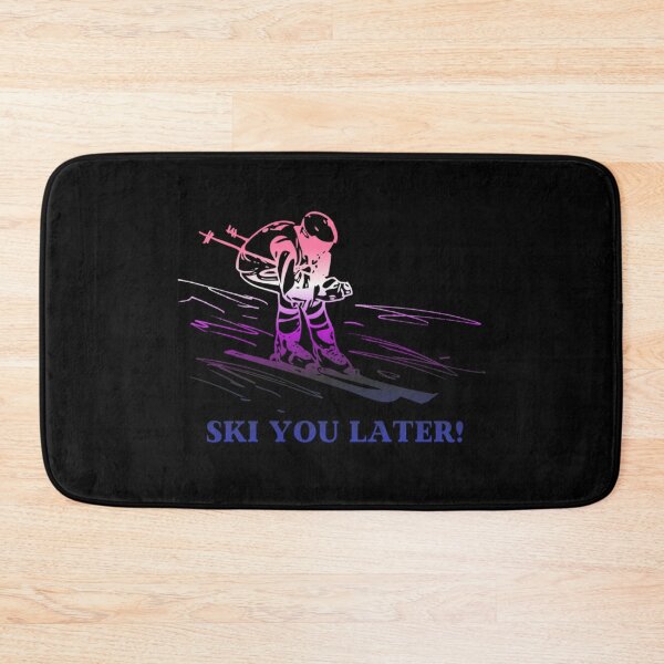 Item preview, Ski You Later, Genderfluid pride flag graphic, Skiing Winter Sports, Winter Wonderland, Skier on Snow Slopes Graphic,  designed and sold by PrideBeProud.