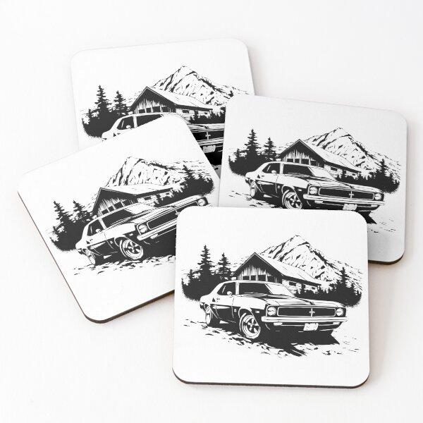 Item preview, Rustic Ranch Barn Classic Car Muscle Old Vintage Race Road Cabin designed and sold by inkoutninja.