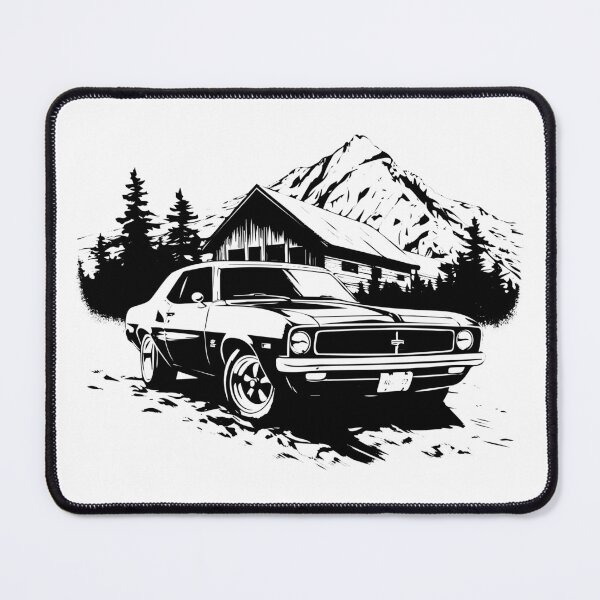 Item preview, Rustic Ranch Barn Classic Car Muscle Old Vintage Race Road Cabin designed and sold by inkoutninja.