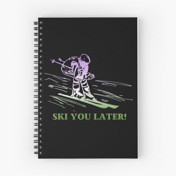 Item preview, Ski You Later, Genderqueer pride flag graphic, Skiing Winter Sports, Winter Wonderland, Skier on Snow Slopes Graphic,  designed and sold by PrideBeProud.