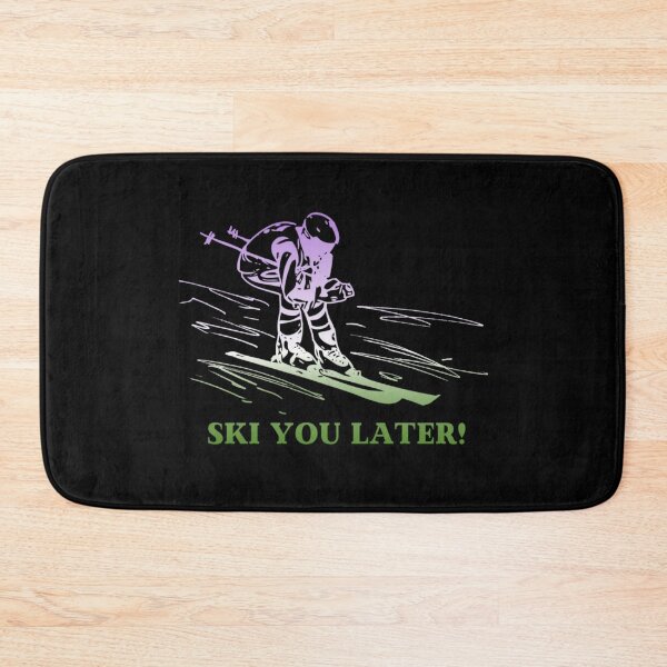 Item preview, Ski You Later, Genderqueer pride flag graphic, Skiing Winter Sports, Winter Wonderland, Skier on Snow Slopes Graphic,  designed and sold by PrideBeProud.
