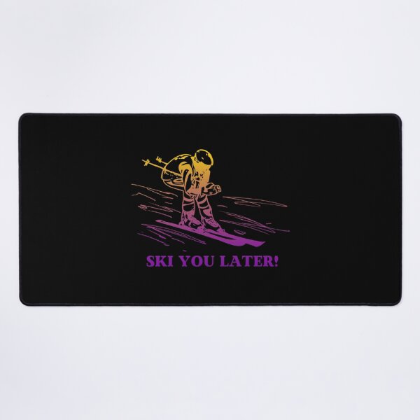 Item preview, Ski You Later, Intersex pride flag graphic, Skiing Winter Sports, Winter Wonderland, Skier on Snow Slopes Graphic,  designed and sold by PrideBeProud.