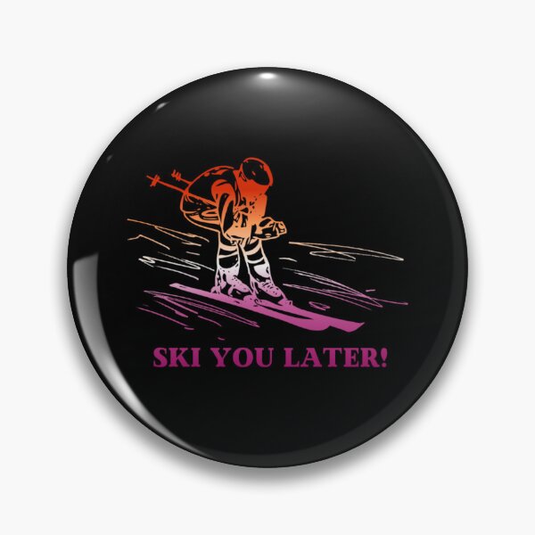 Item preview, Ski You Later, Lesbian pride flag graphic, Skiing Winter Sports, Winter Wonderland, Skier on Snow Slopes Graphic,  designed and sold by PrideBeProud.