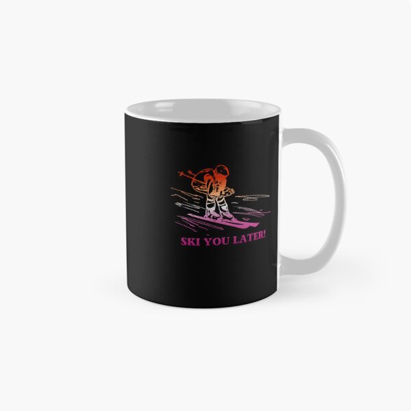 Item preview, Ski You Later, Lesbian pride flag graphic, Skiing Winter Sports, Winter Wonderland, Skier on Snow Slopes Graphic,  designed and sold by PrideBeProud.