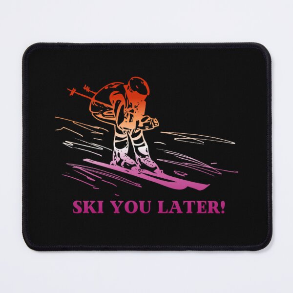 Item preview, Ski You Later, Lesbian pride flag graphic, Skiing Winter Sports, Winter Wonderland, Skier on Snow Slopes Graphic,  designed and sold by PrideBeProud.
