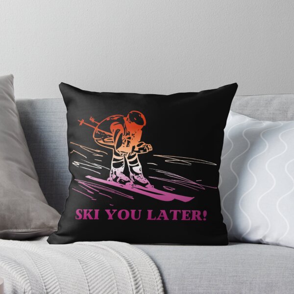 Item preview, Ski You Later, Lesbian pride flag graphic, Skiing Winter Sports, Winter Wonderland, Skier on Snow Slopes Graphic,  designed and sold by PrideBeProud.
