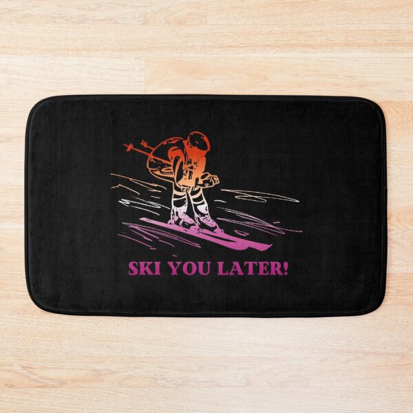 Item preview, Ski You Later, Lesbian pride flag graphic, Skiing Winter Sports, Winter Wonderland, Skier on Snow Slopes Graphic,  designed and sold by PrideBeProud.