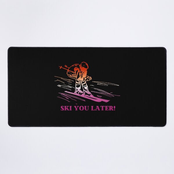 Item preview, Ski You Later, Lesbian pride flag graphic, Skiing Winter Sports, Winter Wonderland, Skier on Snow Slopes Graphic,  designed and sold by PrideBeProud.