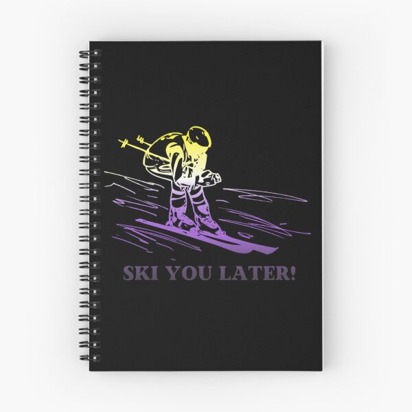 Item preview, Ski You Later, Nonbinary pride flag graphic, Skiing Winter Sports, Winter Wonderland, Skier on Snow Slopes Graphic,  designed and sold by PrideBeProud.