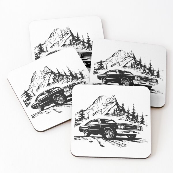 Item preview, Classic Cars Muscle Old Vintage Auto Show Drag Race Road designed and sold by inkoutninja.