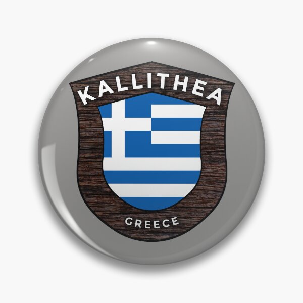 Item preview, Kallithea Greece Emblem Flag designed and sold by World Designs.