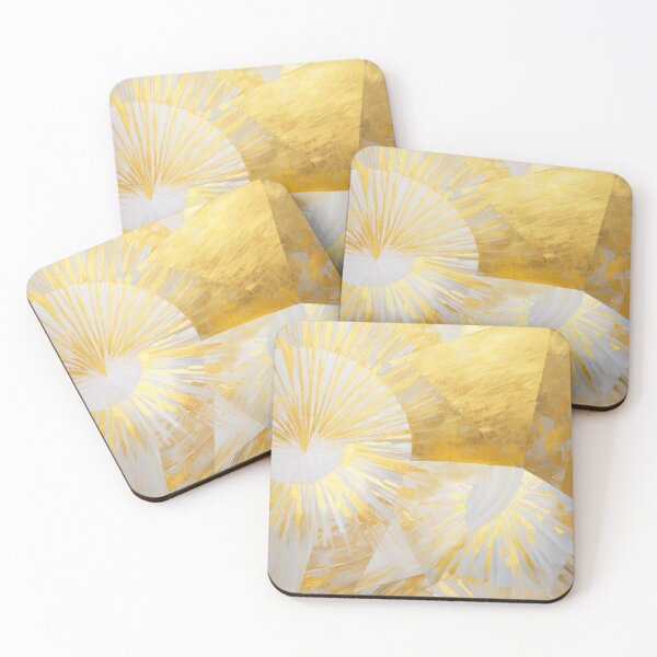 Item preview, Golden Sunbursts in Silver Dawn designed and sold by Cato99.