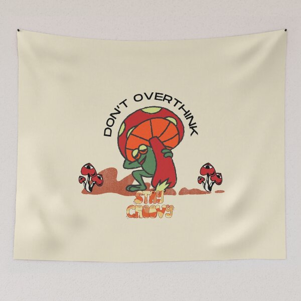 Item preview, Don't overthink, stay groovy designed and sold by Peerless-Prime.