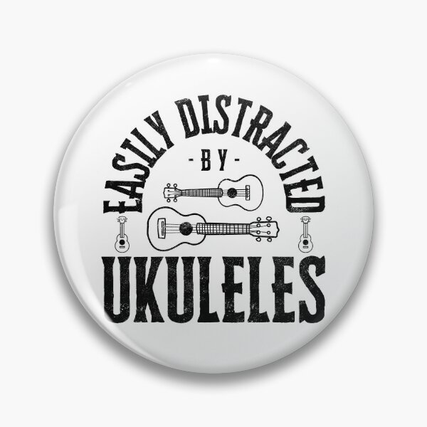 Artikelvorschau, Easily distracted by Ukuleles entworfen und verkauft von UkeverseGifts.