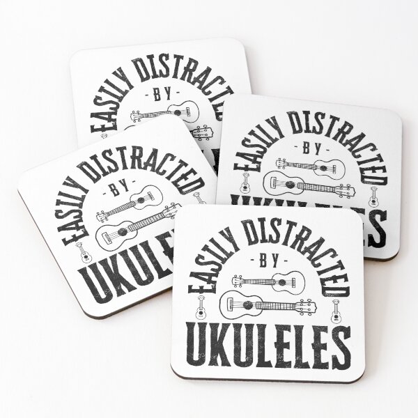 Item preview, Easily distracted by Ukuleles designed and sold by UkeverseGifts.