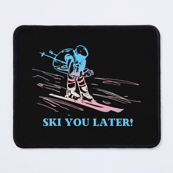 Item preview, Ski You Later, Transexual pride flag graphic, Skiing Winter Sports, Winter Wonderland, Skier on Snow Slopes Graphic,  designed and sold by PrideBeProud.