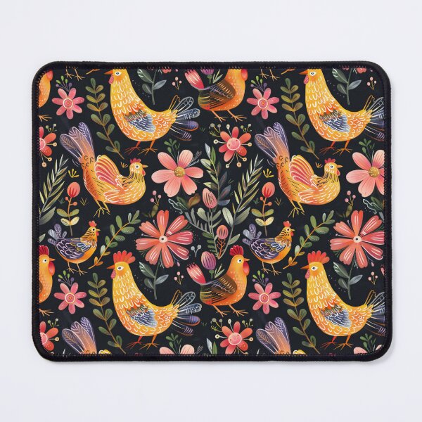 Item preview, Whimsical Chicken Pattern designed and sold by Myra365Art.