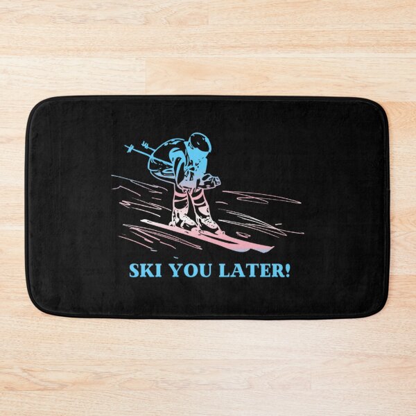 Item preview, Ski You Later, Transexual pride flag graphic, Skiing Winter Sports, Winter Wonderland, Skier on Snow Slopes Graphic,  designed and sold by PrideBeProud.