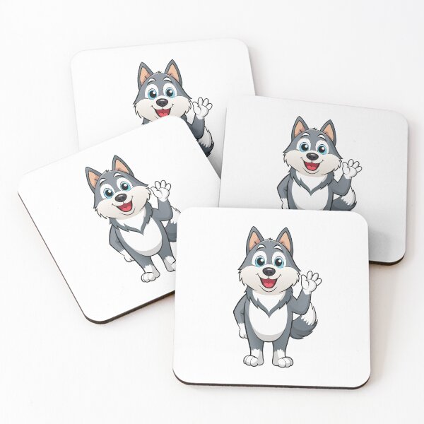 Item preview, Friendly Malamute Greeting with Wagging Tail designed and sold by iwcus.