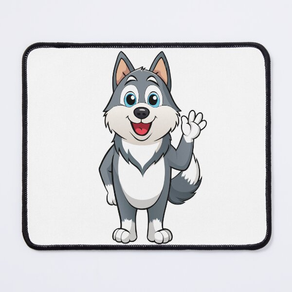 Item preview, Friendly Malamute Greeting with Wagging Tail designed and sold by iwcus.