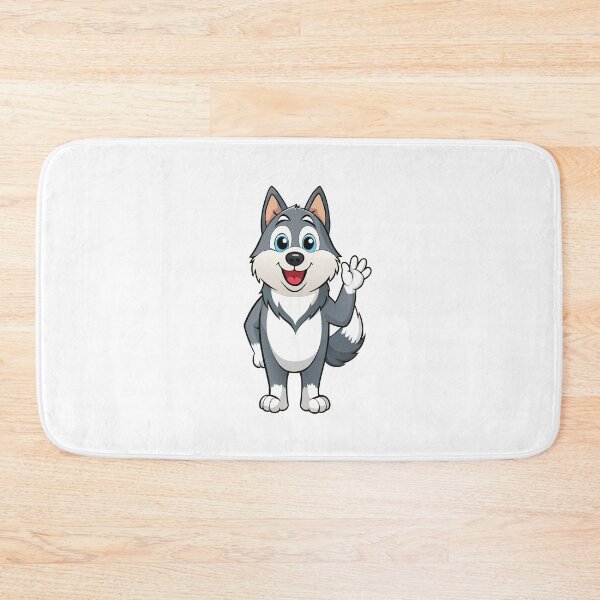 Item preview, Friendly Malamute Greeting with Wagging Tail designed and sold by iwcus.