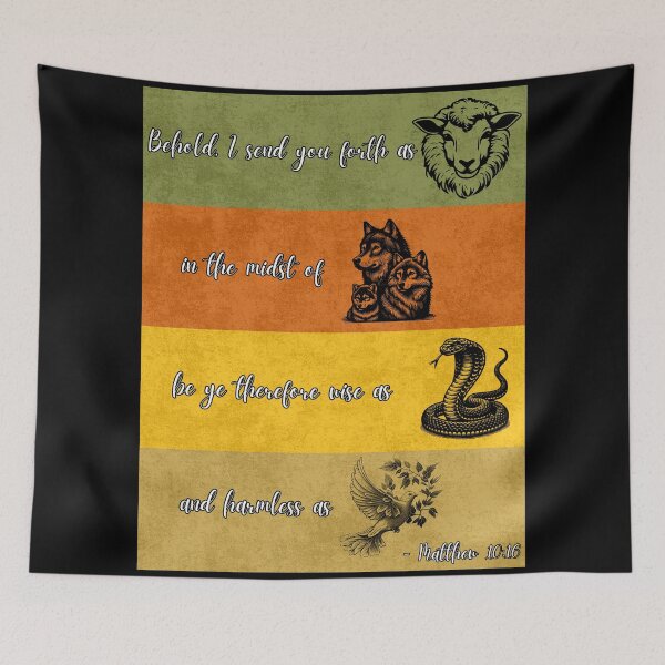 Item preview, Behold, I Send You Forth - Matthew 10:16 Inspirational Design designed and sold by VerseGifts.