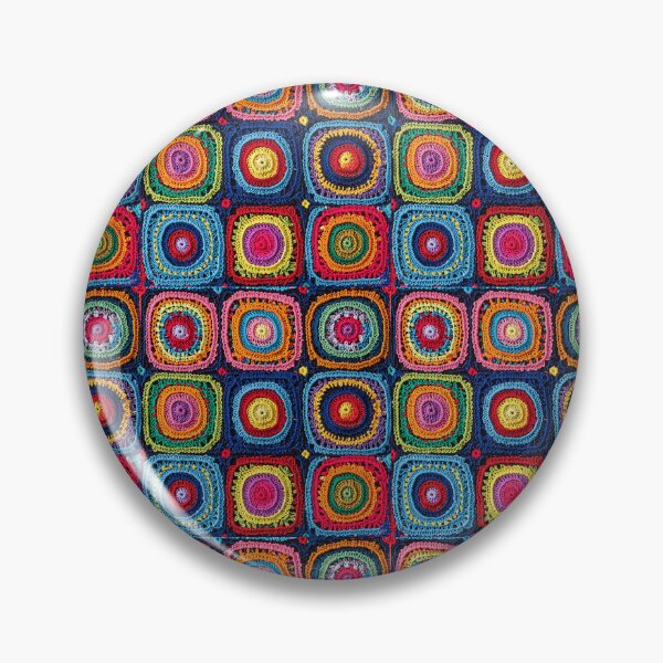 Item preview, knitted background granny square designed and sold by SolArt88.