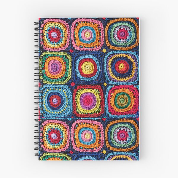 Item preview, knitted background granny square designed and sold by SolArt88.