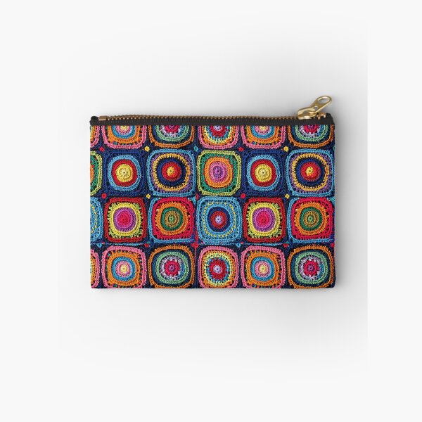 Item preview, knitted background granny square designed and sold by SolArt88.