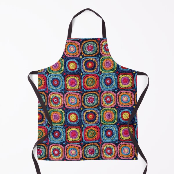 Item preview, knitted background granny square designed and sold by SolArt88.