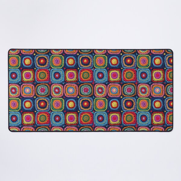 Item preview, knitted background granny square designed and sold by SolArt88.