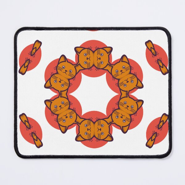 Item preview, pattern with red and yellow ladybirds.vector, pattern, flower, cartoon, designed and sold by mobiza1000.