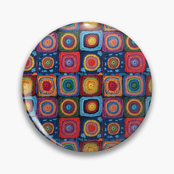 Item preview, knitted background granny square designed and sold by SolArt88.