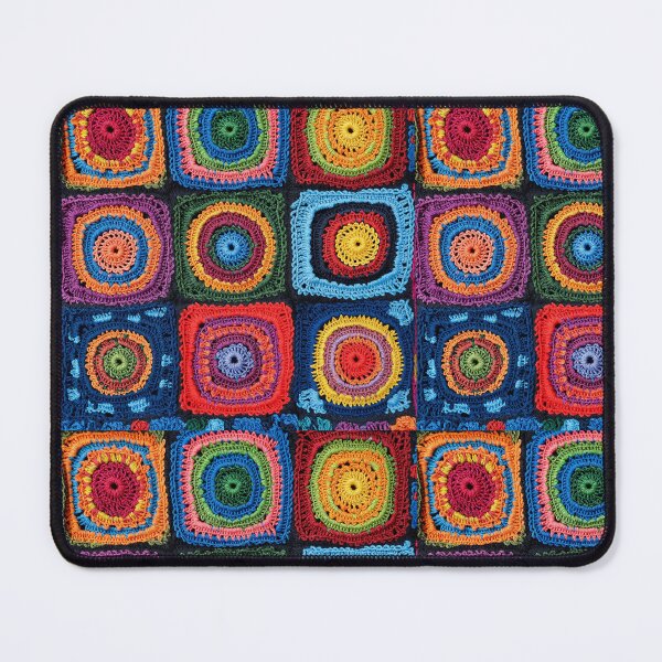 Item preview, knitted background granny square designed and sold by SolArt88.