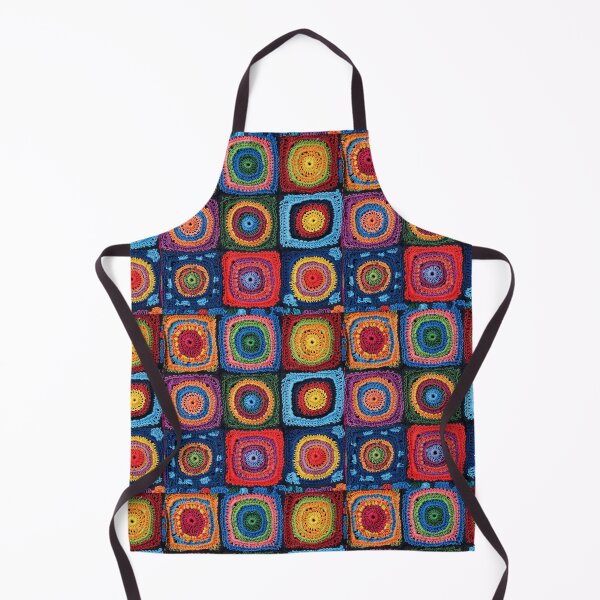 Item preview, knitted background granny square designed and sold by SolArt88.