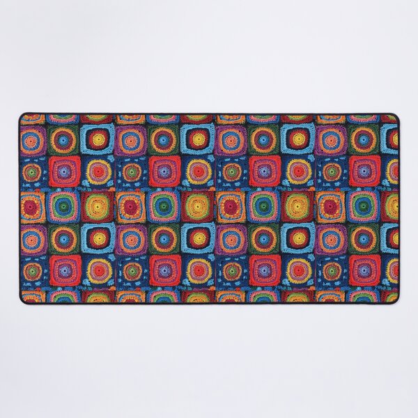 Item preview, knitted background granny square designed and sold by SolArt88.
