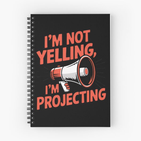 Item preview, I'm Not Yelling, I'm Projecting Funny Megaphone Design designed and sold by Prime-Studio.