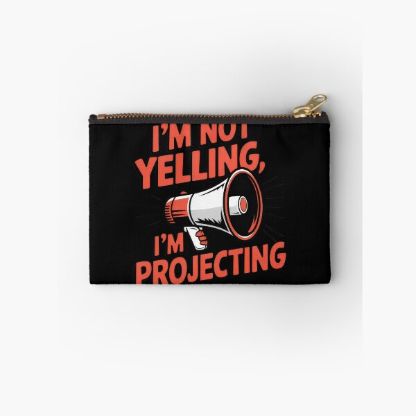 Item preview, I'm Not Yelling, I'm Projecting Funny Megaphone Design designed and sold by Prime-Studio.