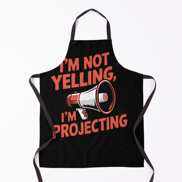 Item preview, I'm Not Yelling, I'm Projecting Funny Megaphone Design designed and sold by Prime-Studio.