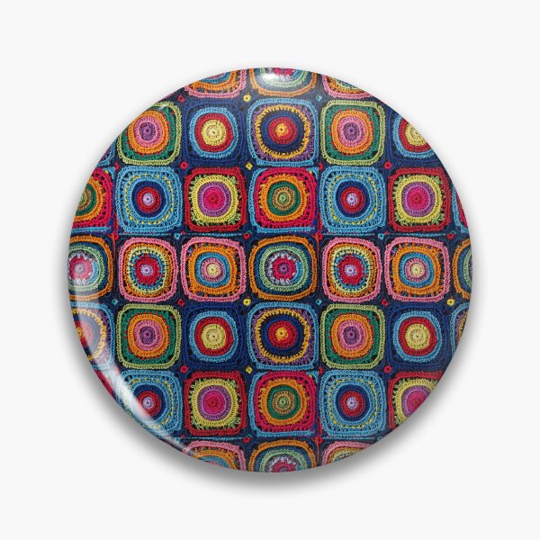 Item preview, knitted background granny square designed and sold by SolArt88.