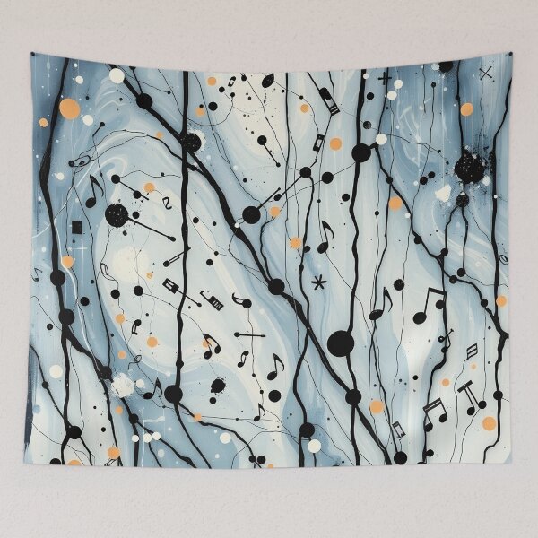 Item preview, Music pattern #195 designed and sold by Kaleidoscope Print.