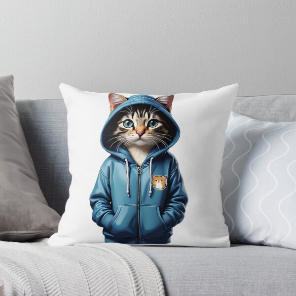 Item preview, Cat Wearing A Hoodie designed and sold by Bunmigraphics .