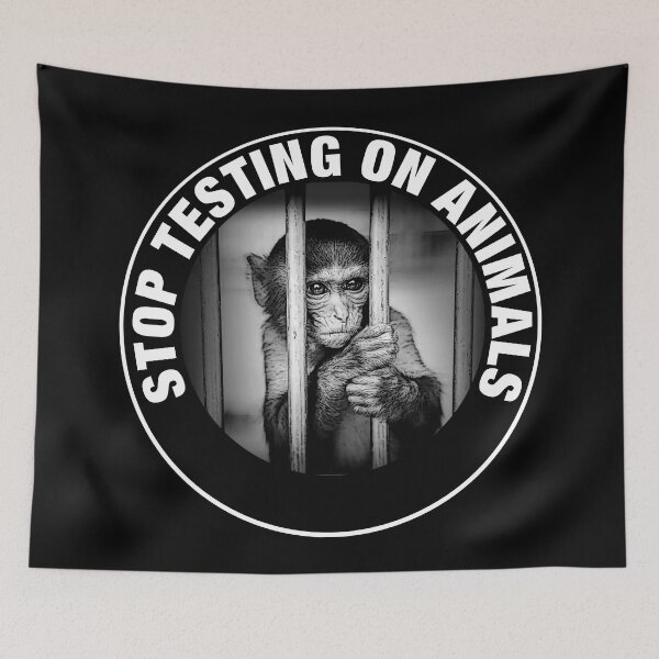 Item preview, STOP TESTING ON ANIMALS designed and sold by Paparaw.