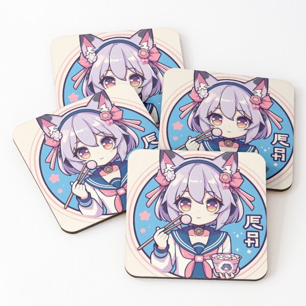 Item preview, Kawaii Anime Cat Girl Vector Art - Cute and Minimalist Design for Anime Fans designed and sold by emanuele6698.
