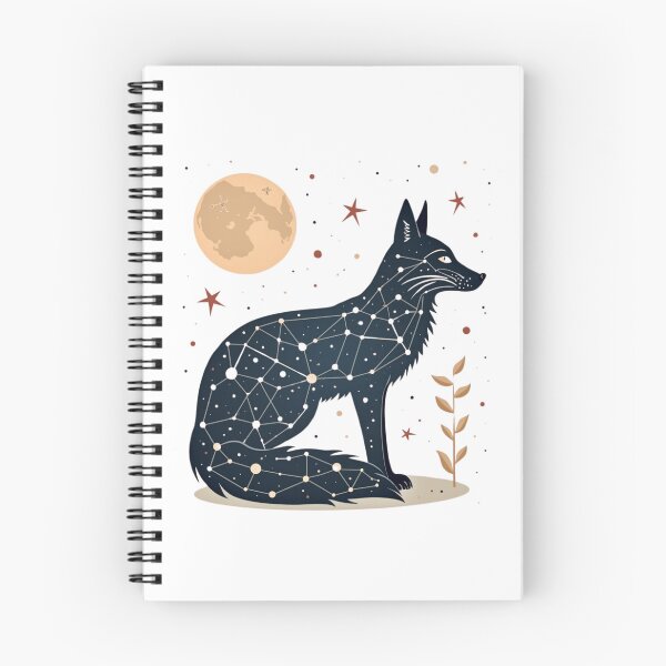 Artikelvorschau, Fuchs-Sternbild-Grafik, T-Shirt mit kosmischen Tieren, Mond- und Sterne-Print, einzigartiges Astronomie-Shirt, Galaxy-Art-Design entworfen und verkauft von PripriDesign.