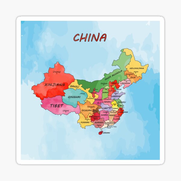 Aperçu de l'œuvre Carte de la Chine créée et vendue par LIRAZ ZIV.