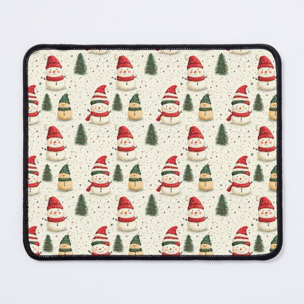 Item preview, Christmas Snowmen and Trees Pattern designed and sold by FleurFrench.