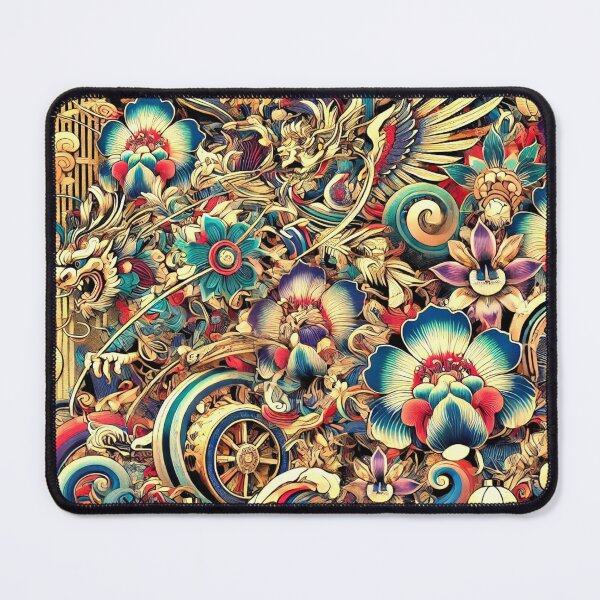 Item preview, "Festival of Lights: Nebuta-Inspired Japanese Floral Design" designed and sold by MASA19781022.